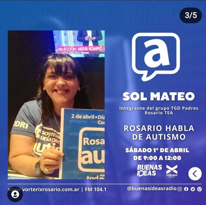 El sábado 1ro estaremos hablando de autismo en <a href="/buenasideasrad/">Buenas Ideas</a>