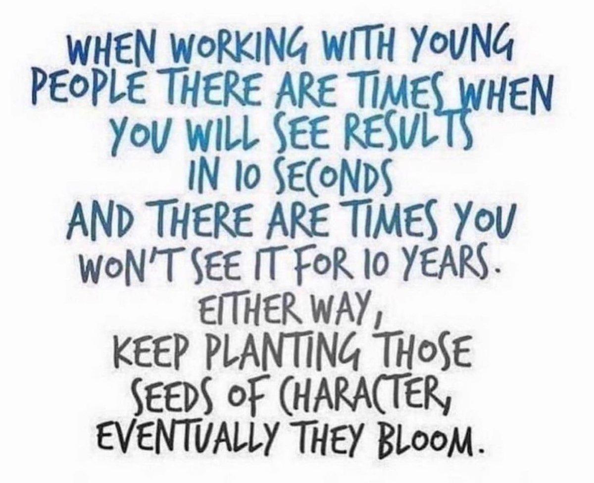 There may be days where you wonder if you’re making a difference in the lives of your students. When that feeling hits, remind yourself that growth takes time and you’re an integral part of that process. #edchat