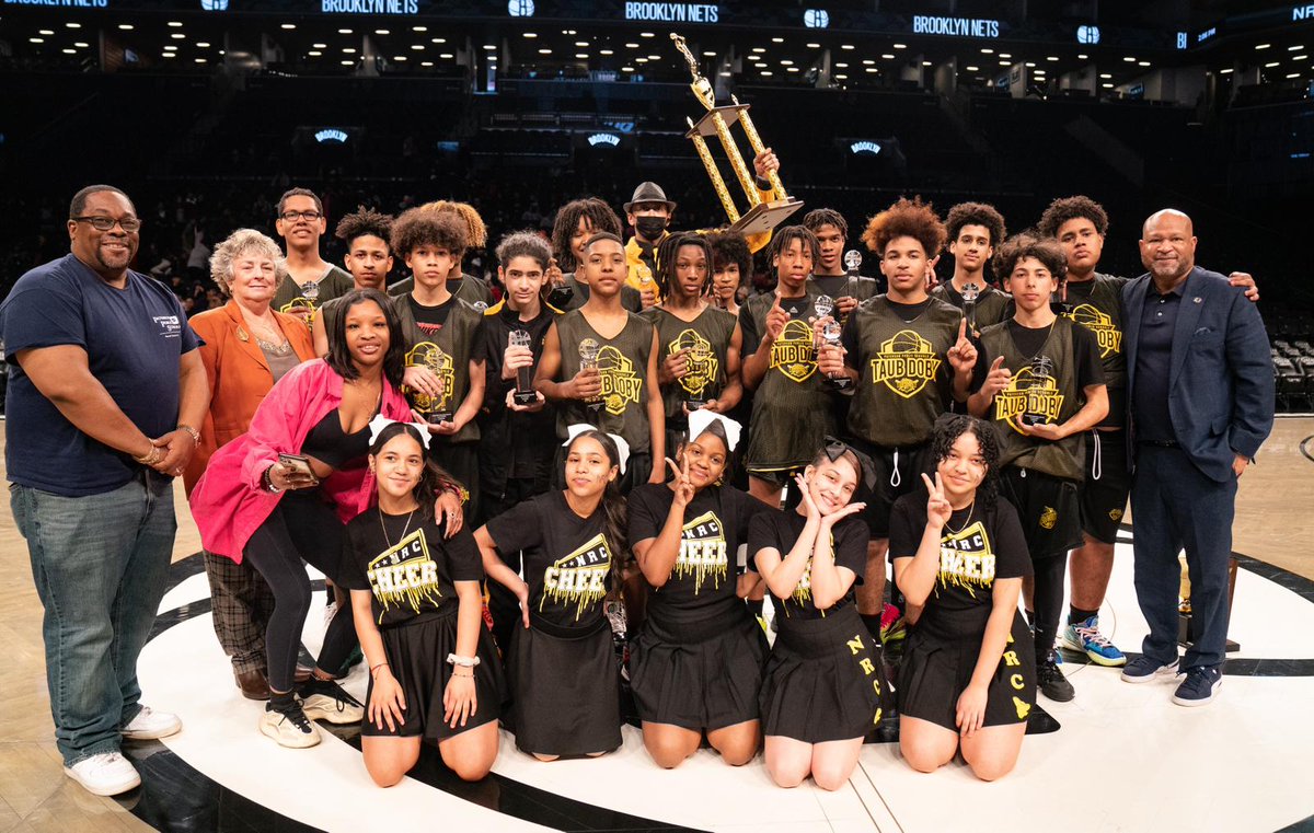 BenjieWimberly's tweet photo. Congratulations to New Roberto Clemente School for winning the Taub Doby 2023 NCAA Championship at The Barclay Center in Brooklyn, NY today! We had over 700 people at the game tonight! Great job player's, coaches & Staff! #TaubDoby #PatRec #PPS https://t.co/sLjKEW043K