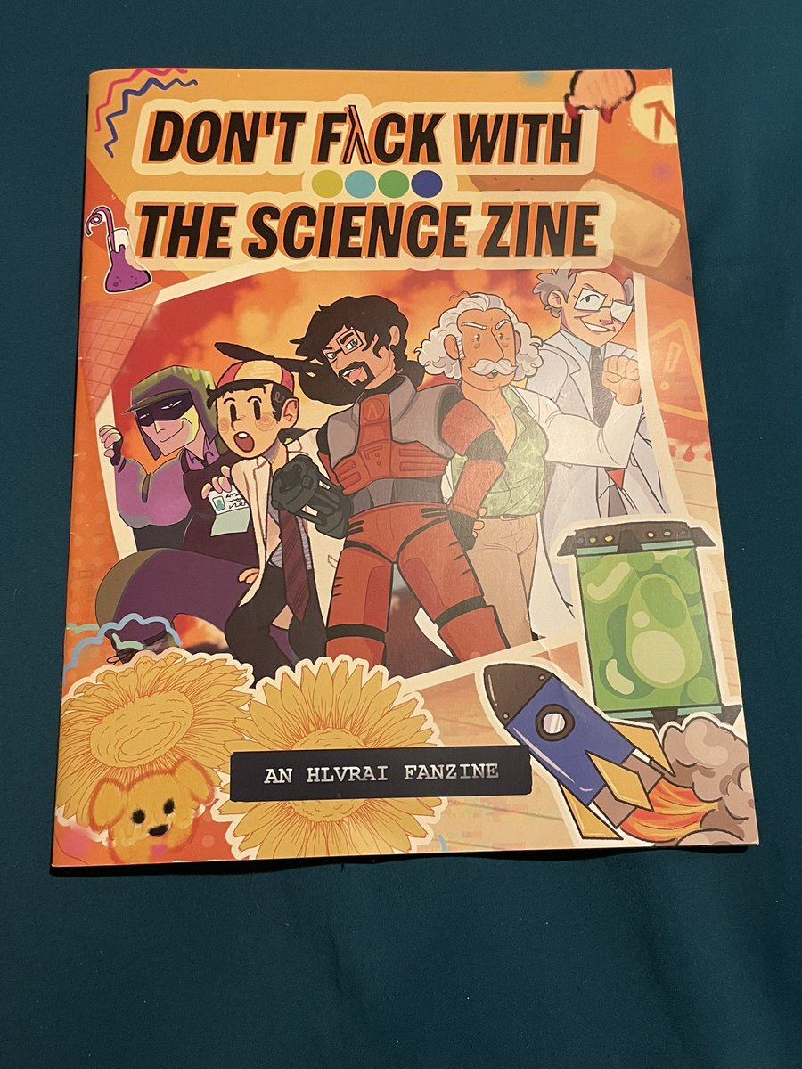 flamefran's tweet photo. @ScienceTeamZine Got my book! Thank you so much! (I got excited and already used the sticker and button) https://t.co/xi26LhAwd6