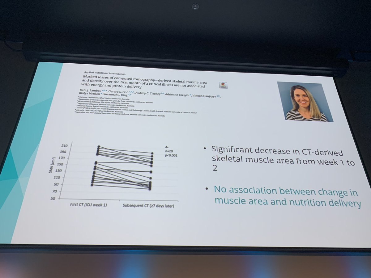 HainesKimberley's tweet image. Excellent presentation from @LSChapple sharing her knowledge on nutrition and muscle wasting #2023ASMAdelaide