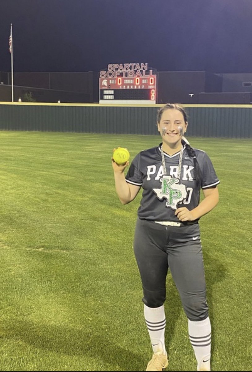 Helped my team secure a BIG win and got my 400th career strikeout to end the game!! <a href="/TrenaPrater/">Trena Peel-Prater</a> <a href="/E_Arevalo27/">Erin Arevalo</a> <a href="/Meg_Hill22/">Megan Hill</a> @ProlificFPSoftb <a href="/GoCamelsSB/">Campbell Softball</a> <a href="/KParkSoftball/">Kingwood Park Softball</a> <a href="/MarcG14Line/">Marcus Gutierrez</a> <a href="/vypehouston/">VYPE Houston</a> <a href="/jokoch09/">Joshua Koch_Humble ISD</a>