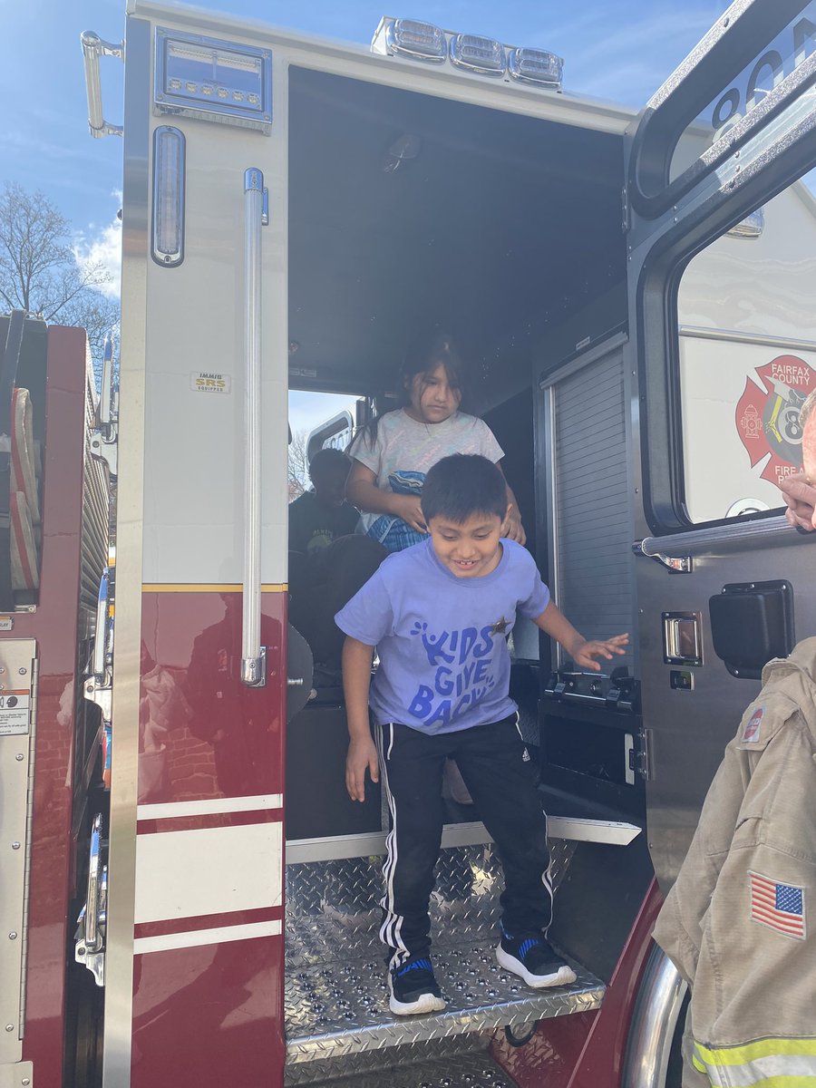 ms_inverso's tweet photo. Happy Career Day! We loved learning about firefighters, ambulances and more! @WoodburnES @WoodburnES_2nd https://t.co/mMwoQHr23b