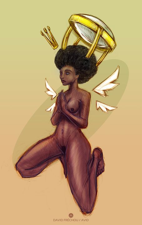 avid971's tweet photo. Art of the Day: "Queen Angel". Buy at: https://t.co/QmQETIWxLh https://t.co/FKPp4wLmlD