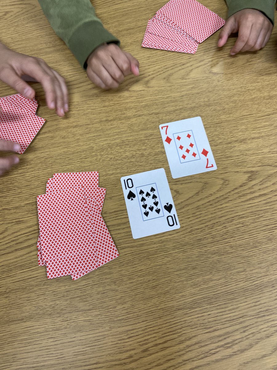 A BIG thank you to our grade 7 buddies for teaching our Ss some new math games. They were so patient and did a fabulous job with their little buddies! We can't wait to play again! <a href="/MrsKBrenner/">Katrina Brenner</a> <a href="/oakwrdsb/">Oak Creek PS</a> <a href="/CherylEmrich/">Cheryl Yoworski</a> #buddies #math #mathgames