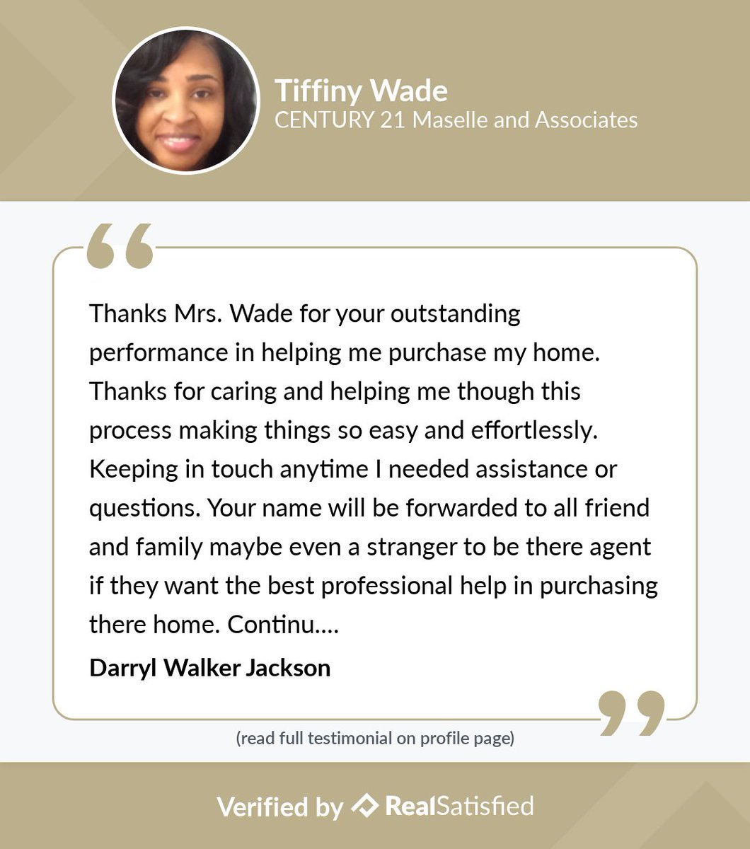 twadesoldit's tweet photo. I’m not sure I could be more thrilled by a testimonial. #TWadesoldit https://t.co/zMdjXaBpCS via @realsatisfied https://t.co/oenfVOKvX6