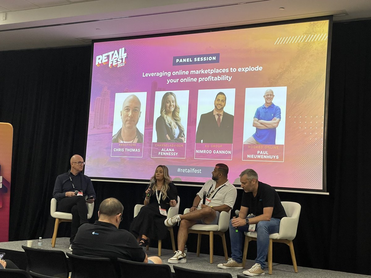 Alana Fennessy from @channeladvisor is giving key tips on how to leverage online marketplaces to achieve profitability! <a href="/alanafennessy/">Alana Jane Fennessy</a>