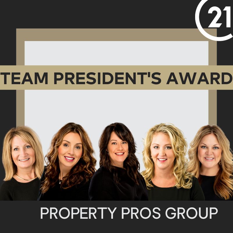 C21PROLINK's tweet image. Barb Maxon, Kylie Petty, &amp;amp; Property Pros Group (Christine Stultz, Brooke Olmstead, Priscilla Andersen, Jennifer Rose Bass  &amp;amp; KJ Wingert) were awarded the PRESTIGIOUS 2022 President's Award! CONGRATULATIONS!🏆 

 #tobethebest #c21awards #relentlessagents #121%