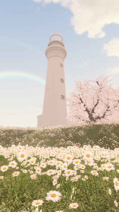 Charlotte's SAKURA Island 桜咲く幸せの島 by Rows of cherry blossom 