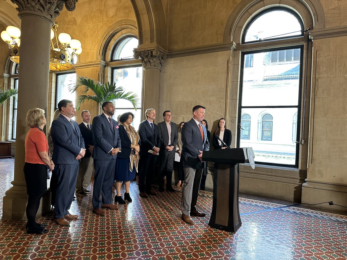 GO_NYSATA's tweet photo. Today's ATs Save Lives Press Conference was a huge success! Stay tuned on our pages as we will be posting media coverage in the coming days. A big shout out to Denny Kellington, Nate Breske, Senator Breslin, Assemblywoman Solages, and all the ATs that shared their stories today! https://t.co/YjzdPWhVWG