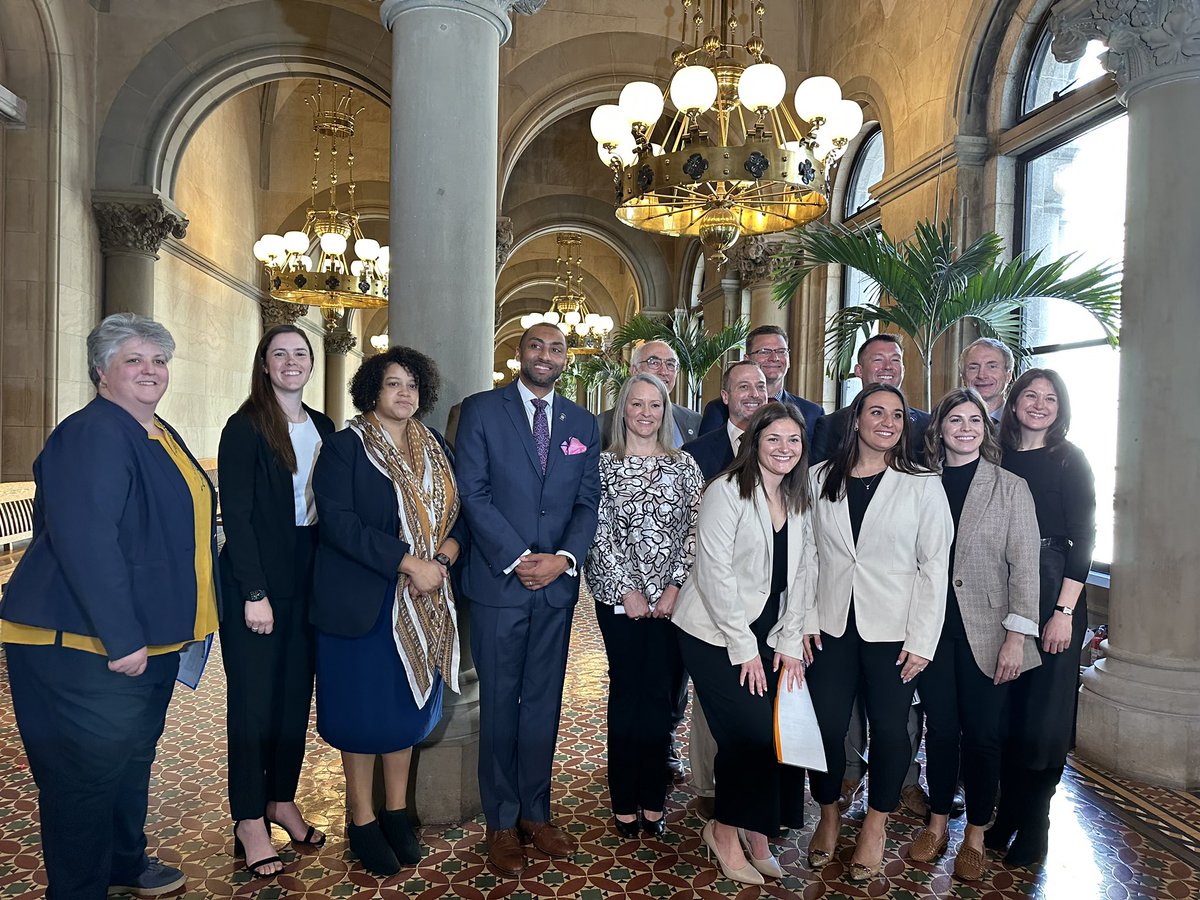 GO_NYSATA's tweet photo. Today's ATs Save Lives Press Conference was a huge success! Stay tuned on our pages as we will be posting media coverage in the coming days. A big shout out to Denny Kellington, Nate Breske, Senator Breslin, Assemblywoman Solages, and all the ATs that shared their stories today! https://t.co/YjzdPWhVWG