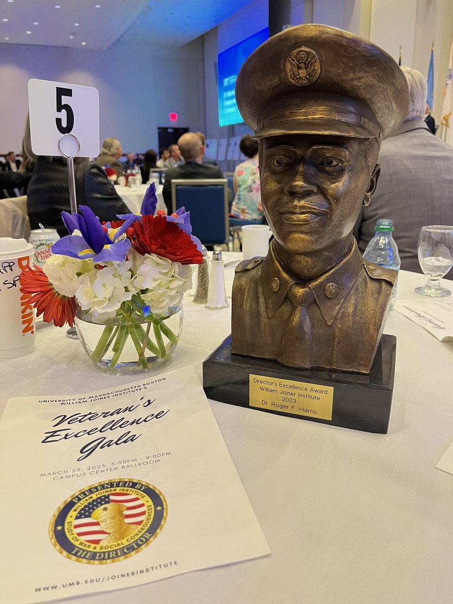 CWATSONHARRIS's tweet photo. Proud wife alert!  Congratulations @RogerFHarris1 on being named Veteran Achiever of the year by the William Joiner Institute for the Study of War and Consequences @UMass @KenBurns @LynnNovick @PBS https://t.co/1THGD3vlh7