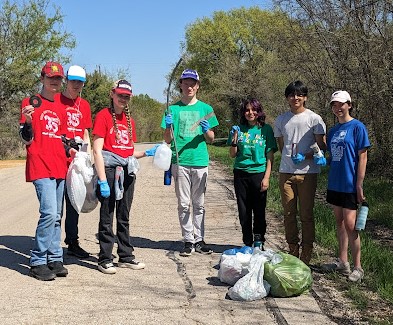 Super proud of these NHS members and friends for spending a couple hours of their weekend participating in the <a href="/kdbdenton/">Keep Denton Beautiful</a>  #GreatAmericanCleanUp!