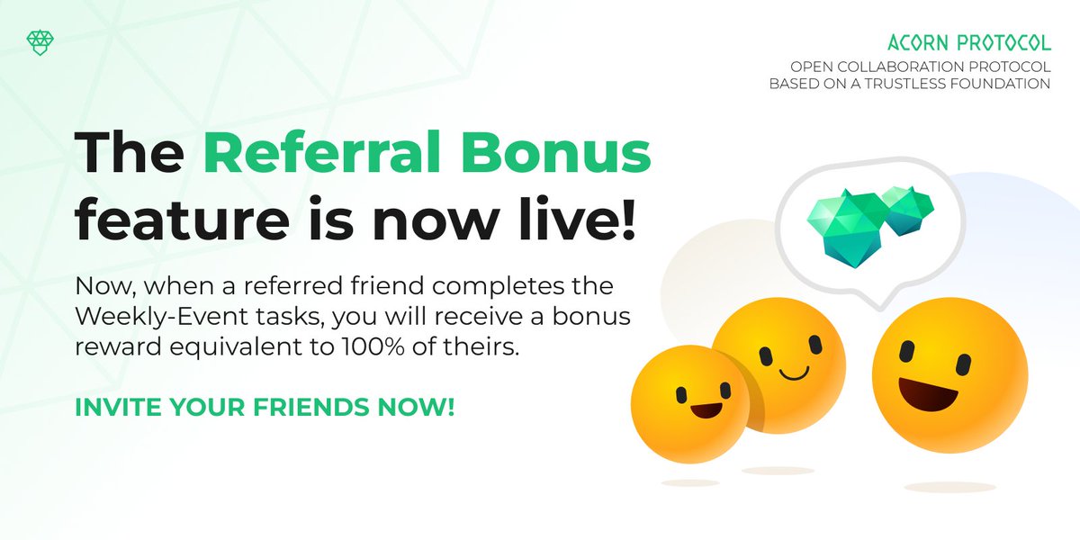 The Weekly Event and Referral Bonus features have been launched

Now, when a referred friend completes the Weekly Event tasks, you will receive a bonus reward equivalent to 100% of theirs. In addition, there are more rewards waiting for you to claim. Invite your friends now!