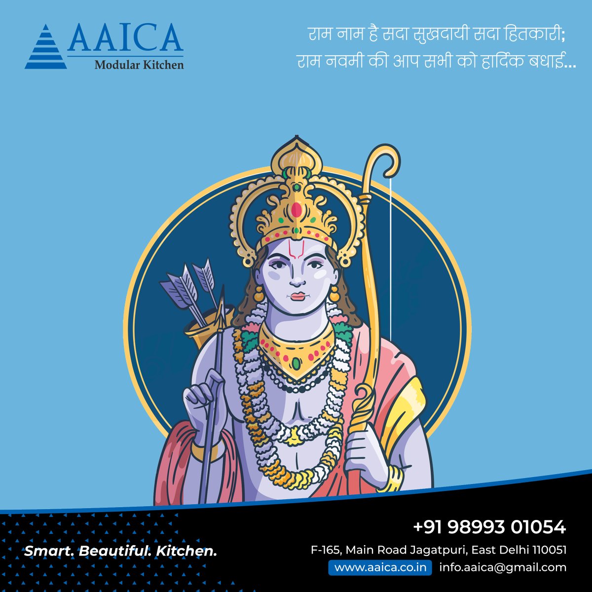 aaicakitchen's tweet photo. May the divine grace of Lord Rama always be with you. Wishing you a very happy and prosperous Rama Navami.

#HappyRamNavami #Aaica #Aaicakitchen #ModularKitchen #modularkitchen #kitchendesign #kitchenremodel #interiordesign
Visit: https://t.co/O8Ce22tslH Call: +91 9899301054 https://t.co/f6NAoy7RVF