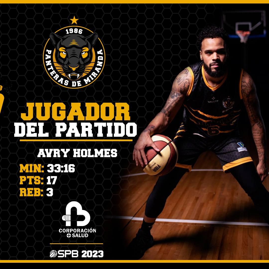 panterasmbbc's tweet photo. Qué alguien lo detenga 🥵

El importado Avry Holmes (@holmes_avry) continúa con su despliegue ofensivo y tuvo otra jornada fructífera en la que superó los 15 puntos (17, 3C3) 

#LosQueMandanEnMiranda #SPBesbaloncesto #AccionYAdrenalina https://t.co/mhRE91BOBV