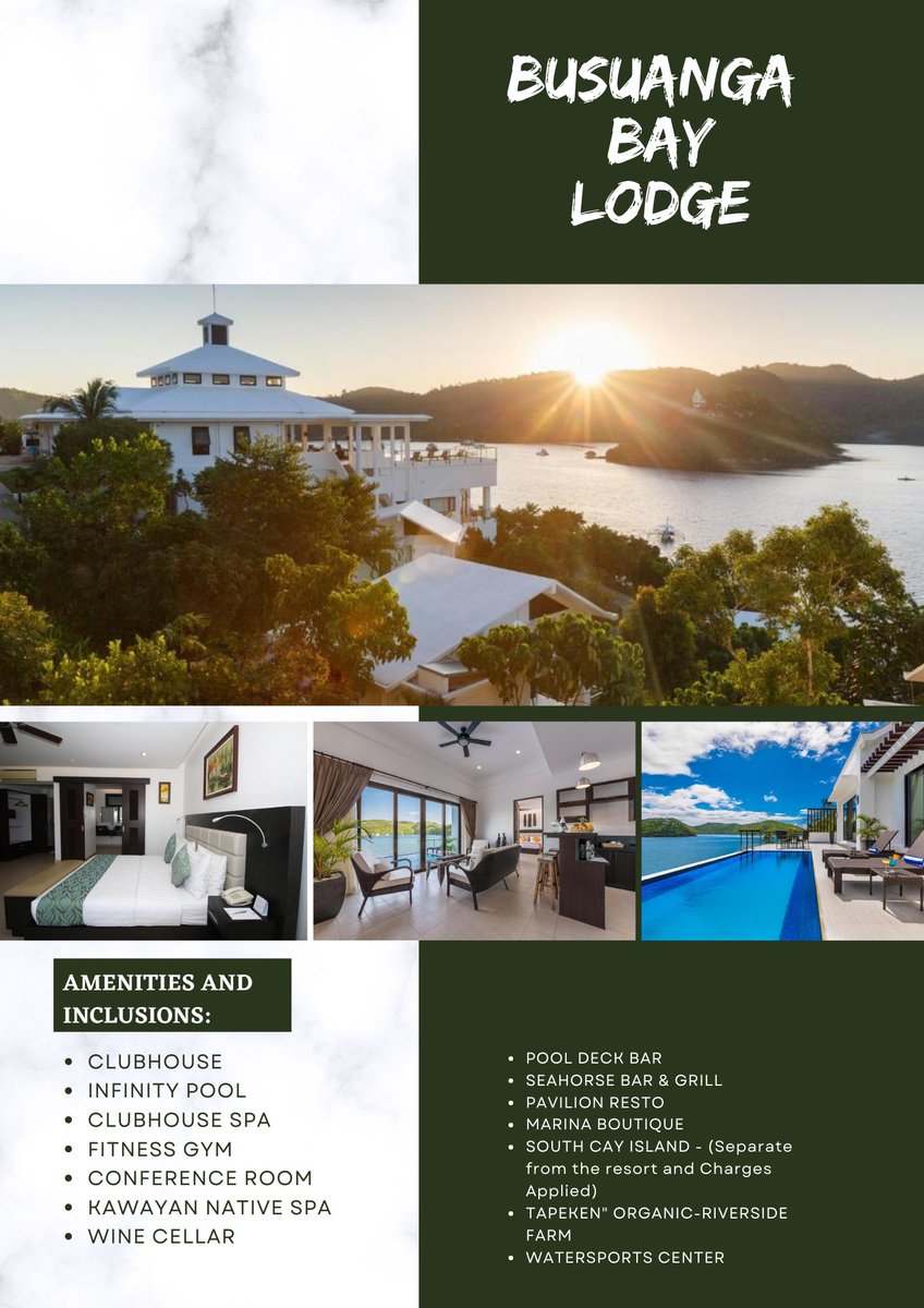 vvtravandtour's tweet photo. Indulge in the beauty of Palawan with Busuanga Bay Lodge! Book now at Visvis Travel and experience the beauty of Palawan this summer. #Booknow #ExplorePalawan #Palawan #SummerDestination #BusuangaBayLodge https://t.co/FxAWtniEi5