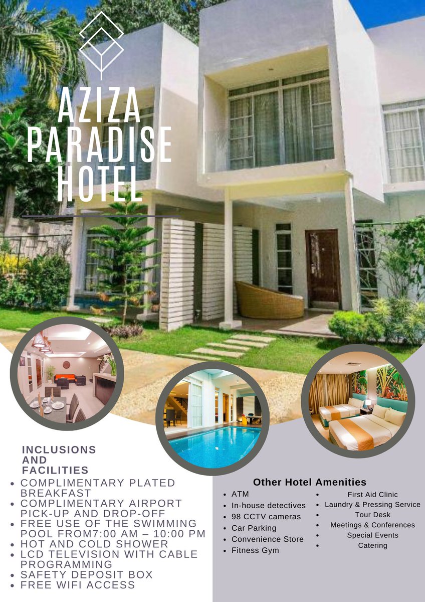 vvtravandtour's tweet photo. Dive in to a one of a kind vacation with Aziza Paradise Hotel! Book now at Visvis Travel and experience the beauty of Palawan this summer with their tour package. #Booknow #ExplorePalawan #Palawan #SummerDestination #AzizaParadiseHotel https://t.co/uLLN1Ctizh