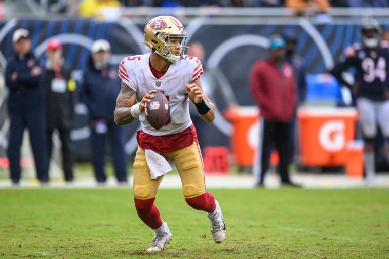 nflrums's tweet photo. ESPN named the best trade for #Ravens Lamar Jackson, a quarterback swap with #49ers Trey Lance with swap of picks. https://t.co/CUAWqsnZzS