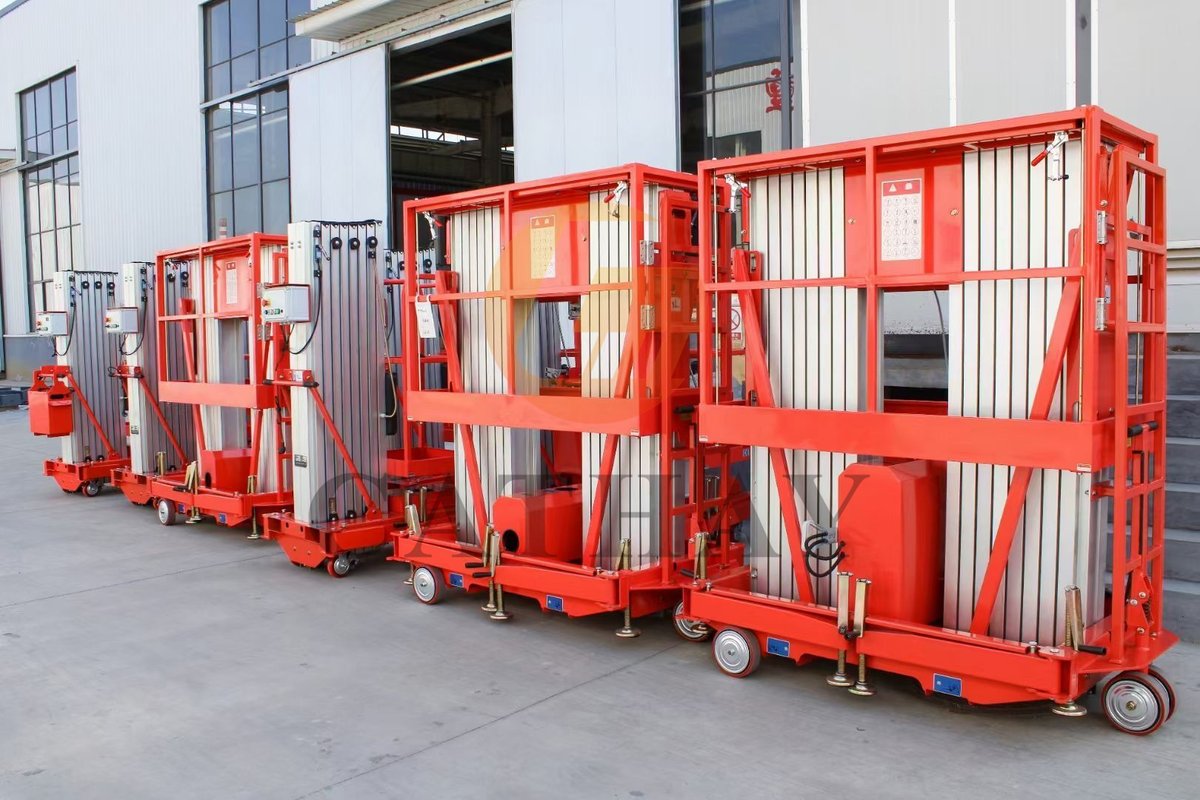 EvanYin12's tweet photo. CATHAYLIFT 5~12m Double mast aluminum lift platform, load capacity 150kg. 
#cathaylift #aluminumlift #aluminumplatform #aerialworkingplatform #workingplatform #platformlift #liftplatform #miniplatform #haulotte #genielift #jlglift #factoryprice #madeinchina https://t.co/6R24RKN7jY