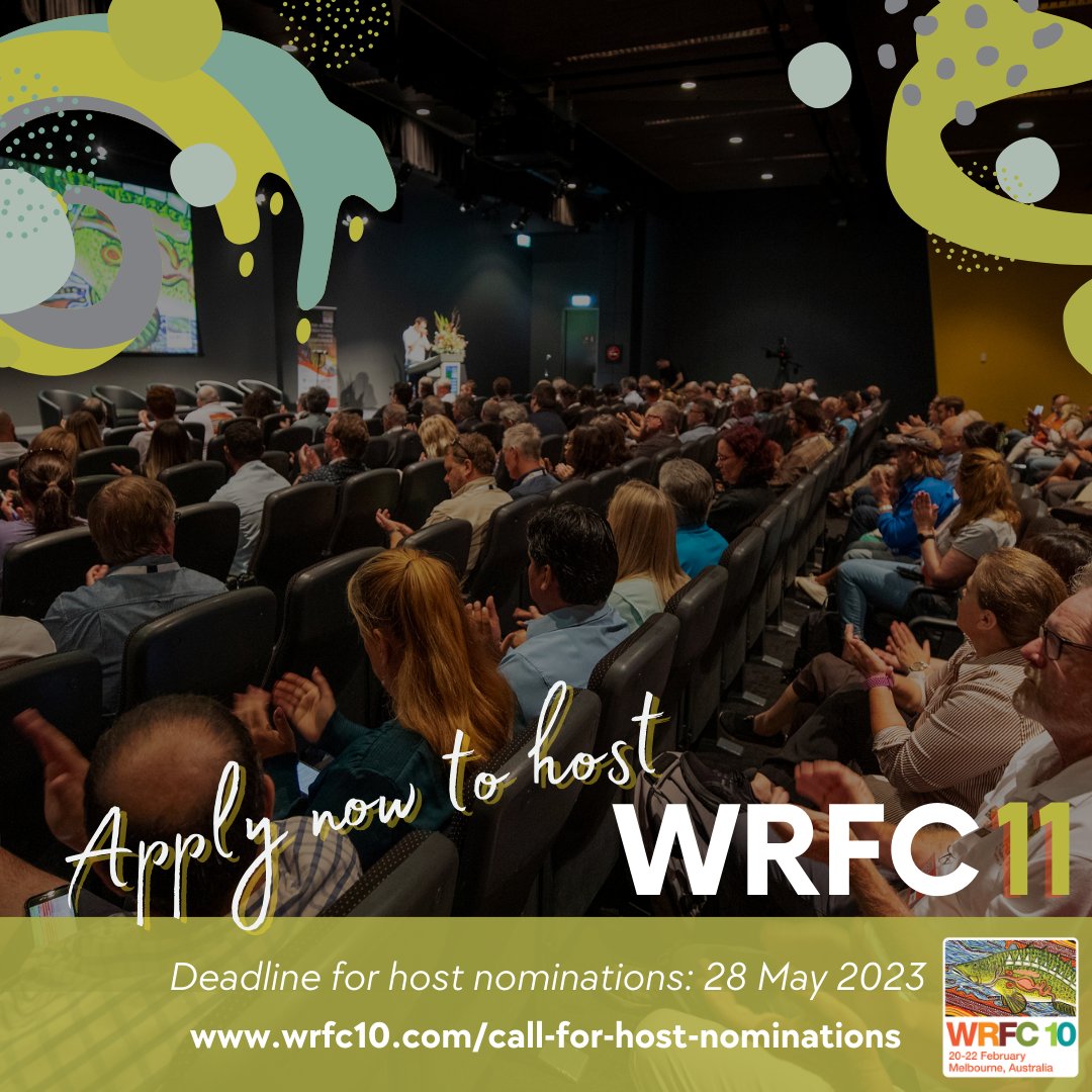 📢Are you interested to host World Recreational Fishing Conference 2026? Get your applications in  by 28 May 2023 &amp; pls spread the word!

For more info &amp; process: wrfc10.com/call-for-host-… 

We aim to announce the next host of WRFC11 in June 2023!

#host #wrfc #conference