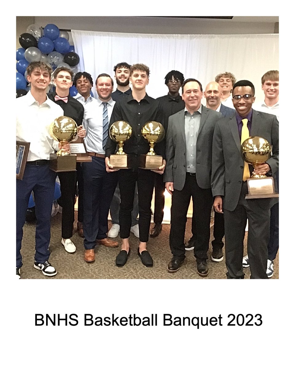 BN_Hoops's tweet photo. It was a great night honoring our 2023 Regional Finalist Team! Seniors you will be missed! Thank you for representing BN Basketball with class and pride!! https://t.co/1BLE3v2EIY
