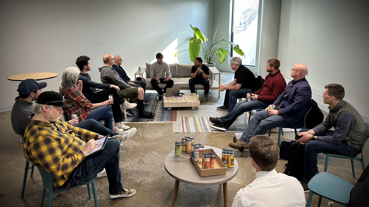 Moments from this month’s event 🍻

Cheers to <a href="/godatplay/">Joshua Larson 👾</a> for leading our discussion, <a href="/brale_xyz/">brale</a> for sponsoring refreshments, and <a href="/mainframearts/">Mainframe Studios</a> for hosting. Our April event is scheduled for 4.19, so jump on web3dsm.com to ensure you secure a seat to meet <a href="/jonwoodard/">Jon Woodard</a>!