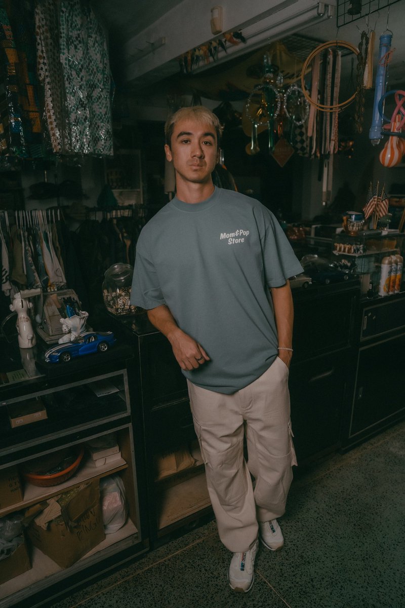 momnpopstore's tweet photo. The Core Logo Tees in atlantic green  and mauve release in store and online tomorrow at 5pm CHST.

https://t.co/1UrwPM5KyO https://t.co/AVnQbD5Omn