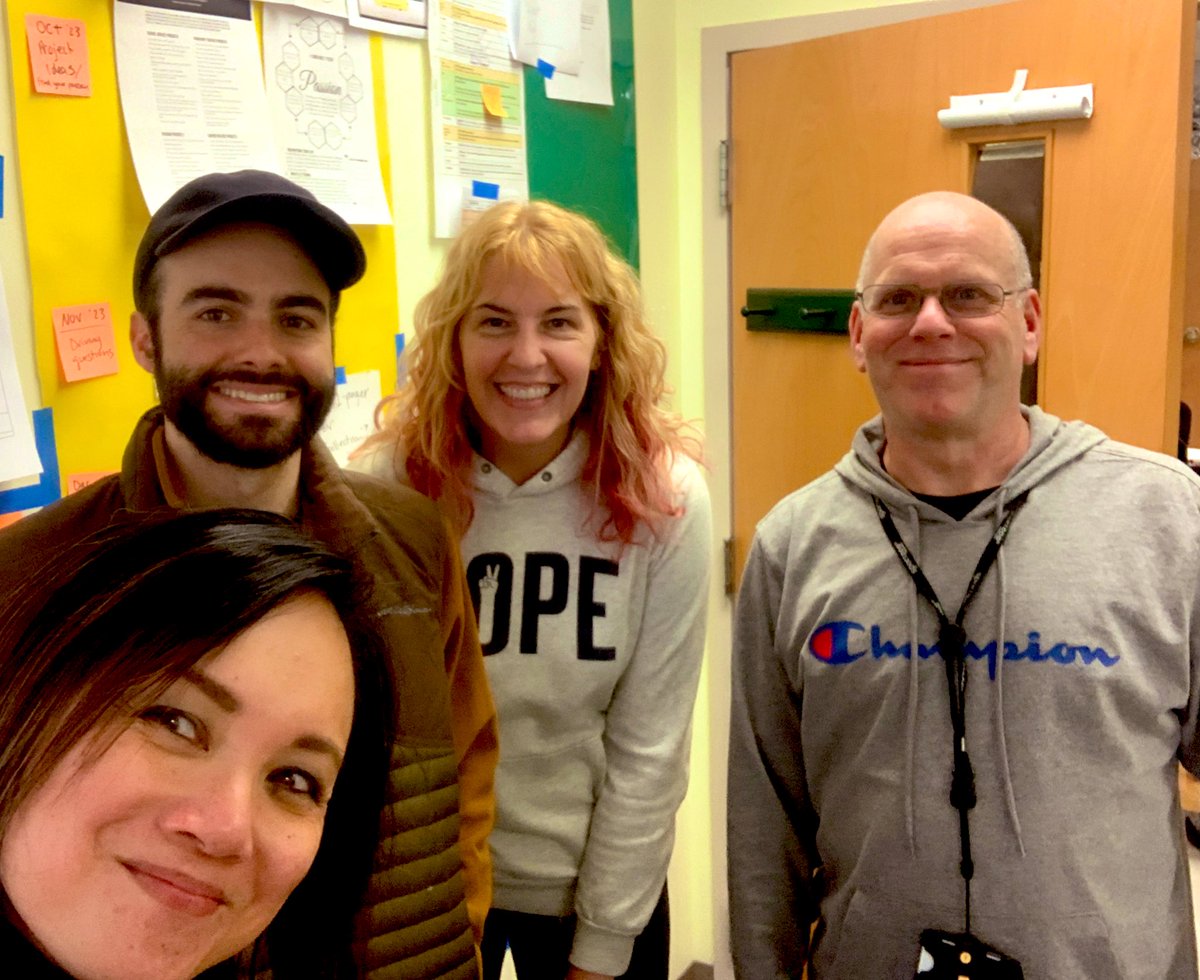 MyTLee3's tweet photo. This Trio. 👨🏻‍🦲👩🏼‍🦱🧔🏻‍♂️Since November, we’ve collaborated virtually on designing a rich and relevant PLP Capstone project. What a treat to finally see them in person! @maplerunusd @jp_muldoon @brian_murphy1 @PBLWorks #pbl https://t.co/G7z8uyW3OB