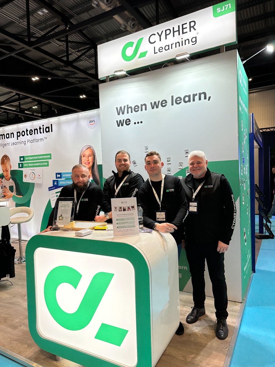cypherlearning's tweet photo. Packed house today at the @CYPHERLearning booth at the @Bett_show. We are leading the disruption of learning platforms to unleash human potential! Stop by and request a demo! 
https://t.co/BJu42UTxLs   

#BETTonCYPHER #WhenWeLearn https://t.co/zzdQ8PHWx1