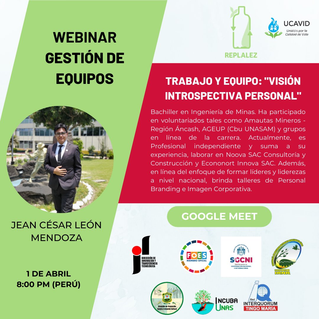replalez's tweet photo. #webinar
Aprovecha esta gran oportunidad en aprender sobre Gestion de Equipos
Inscríbete aquí 👇
https://t.co/QRfmMZpBx7
#macrocentro #ActivismoSocial #organizaciones #replalez
#social #educacion #educacionambiental #educacionclimatica
#cambioclimatico #justiciaclimatica https://t.co/bboKWwvjZL