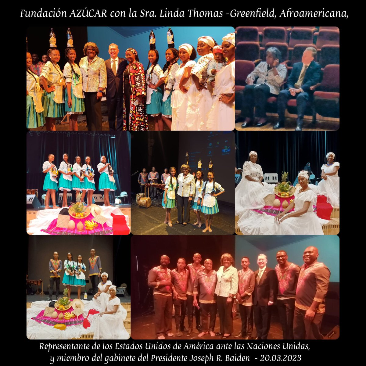 Para Fundación Afroecuatoriana AZUCAR, un inmenso placer en conocer a la señora Linda Thomas -Greenfield, Afroamericana, representante de los Estados Unidos de América ante las Naciones Unidas, y miembro del gabinete del Presidente Joseph R. Baiden
x.com/usambun/status…
