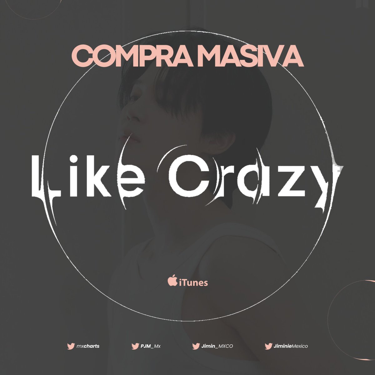 🪞✨“Like Crazy” | iTunes México 🇲🇽

🚨 COMPRA MASIVA 🚨

¡Iniciamos la compra, para mantener el #1 y aumentamos las ventas!

¡Hoy podríamos completar 1 semana en el #1!

BUY LIKE CRAZY ON ITUNES 🔥

— Comenta la captura de tu compra.

<a href="/PJM_Mx/">JIMIN MÉXICO 🇲🇽</a> <a href="/mxcharts/">BTSchartsMX🇲🇽</a> <a href="/Jimin_MXCO/">Jimin MXCO⁷ 🇲🇽 / (slow) Fan account</a> @JiminieMexico