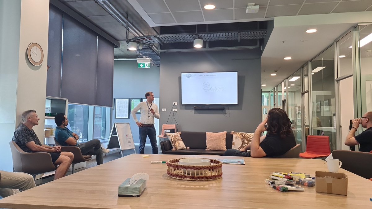 ProcessSciQUT's tweet photo. Prof Michael Leyer in semanir on
"Beyond UTAUT. The value of using theories in interdisciplinary settings"

@qutscience https://t.co/6gvH4n58hC