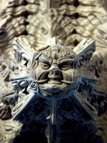 Well, what is a gargoyle? It's a type of grotesque.

And a grotesque is any carving of a monster, cr