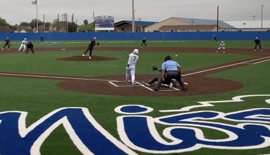 CoachGilpin's tweet photo. Baseball FINAL from campus!

Mission Veterans-5
LJ Palmview-0

Really good win for our boys tonight against a really tough team!! We are now 5-0 in district play and sitting alone in 1st place!!!!
#rollblue https://t.co/zO3aSfAs3P