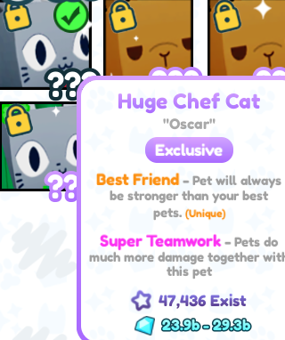 CreativeDummys's tweet photo. After all this grind I got Oscar with super teamwork!!! #PetSimulatorX @BuildIntoGames https://t.co/inBdnqzGNe