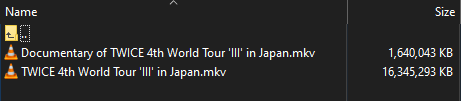 Here's the MKV for TWICE 4th World Tour III in Japan Bluray (Limited Edition) :D

Bonus Documentary:
store1.gofile.io/download/fd3d9…

Concert:
store1.gofile.io/download/7efea…

(re-encoded)