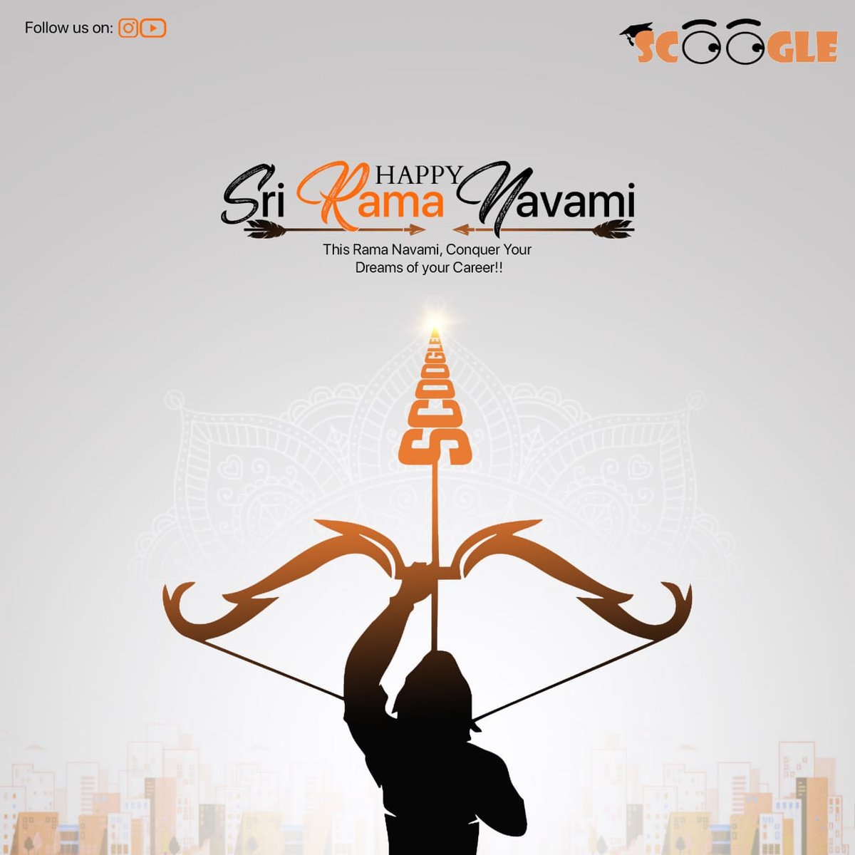 SCOOGLEOFFICIAL's tweet photo. May the divine grace of Lord Rama be with you and your family on this holy occasion and may the divine power of Lord Rama bring happiness and prosperity into your life.
HAPPY RAMA NAVAMI!!
#Scoogleforskills #ramanavami #ram #jaishreeram #sitaramakalyanam #ramayanam #sitadevi https://t.co/K8R7B5exgX