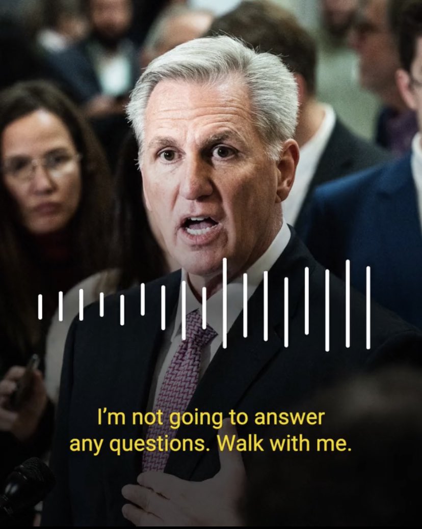 RogersTina10's tweet photo. Kevin McCarthy refuses to answer questions about the deadly mass shooting at a Nashville school.
He said, "We can talk about new movies, we can talk about your lives..anything else.
He is selling his soul to defend NRA.He is the sinner of the children.. #ProudBlue #Dems4Rights https://t.co/1WyzuCf3VD