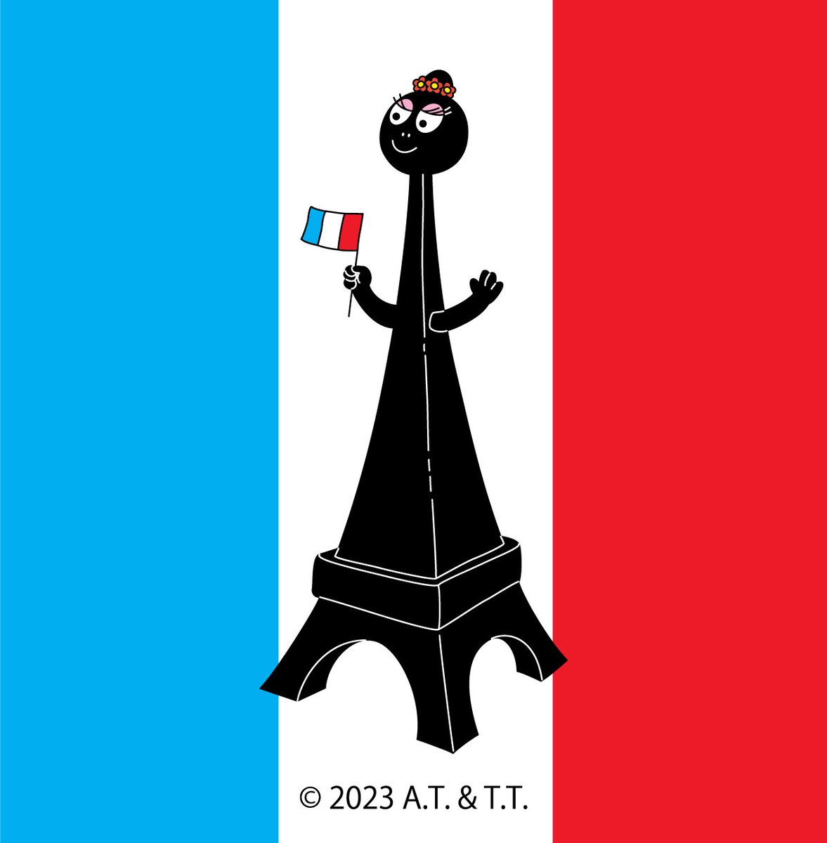 RT @barbapapa_50th: 今日は #エッフェル塔の日🇫🇷 バーバママが