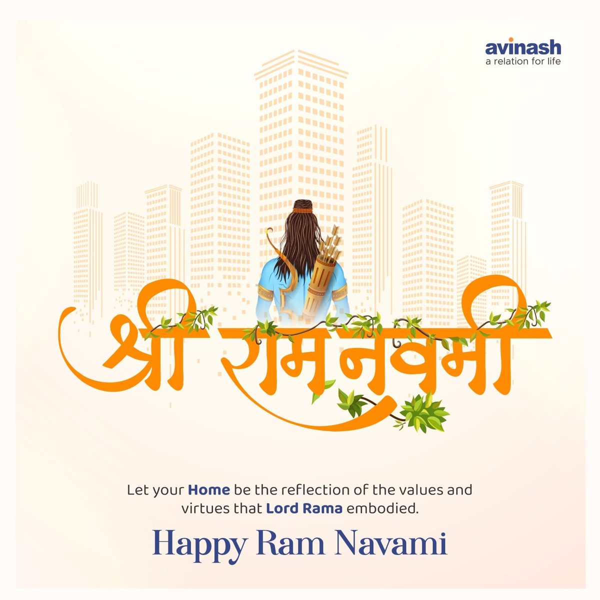 AvinashGroup's tweet photo. As we celebrate the birth of Lord Ram, let's strive to embody his virtues of righteousness, compassion, and wisdom in our lives.
Happy Ram Navami to all!
#HappyRamNavami #AvinashGroup #RelationForLife #JaiShreeRam #Teachings #Blessings #RealEstate #Raipur #Chhattisgarh #India https://t.co/9g3q1oqfNb
