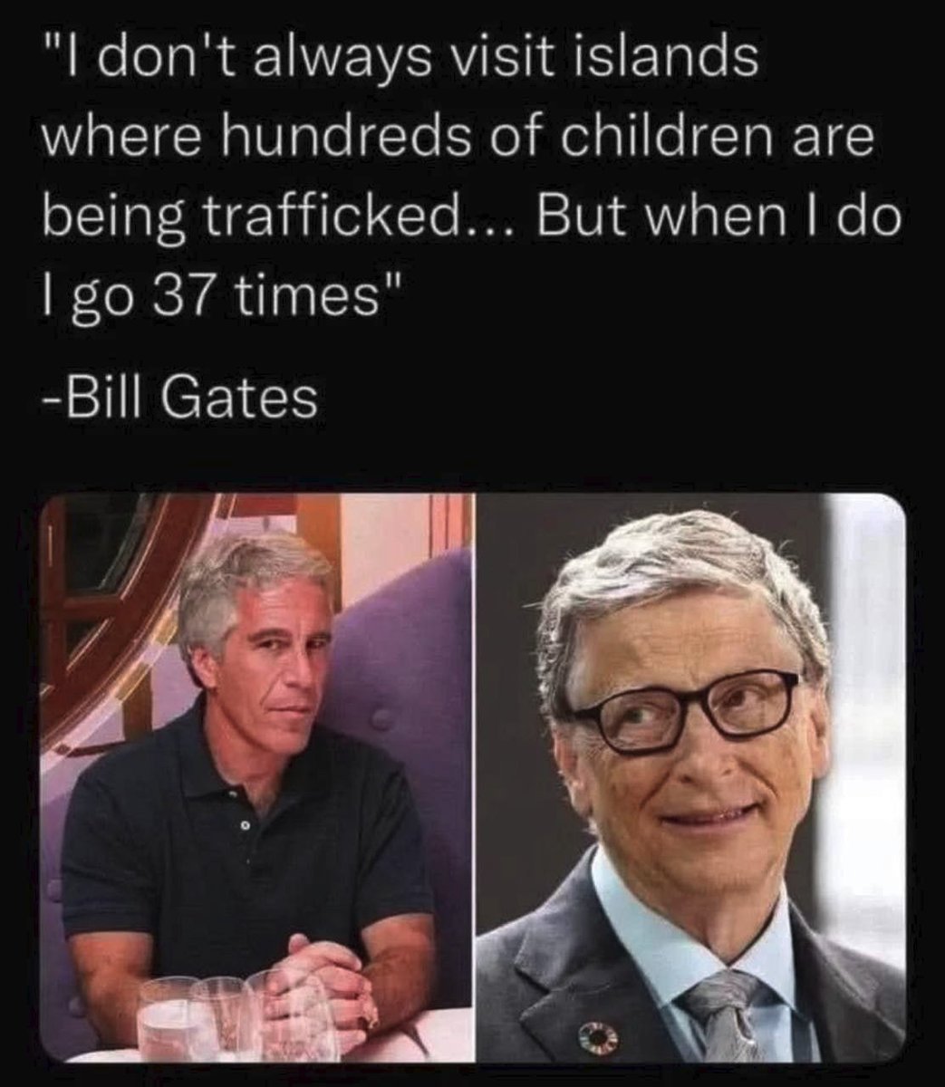 We all know why he visited Epstein Island.