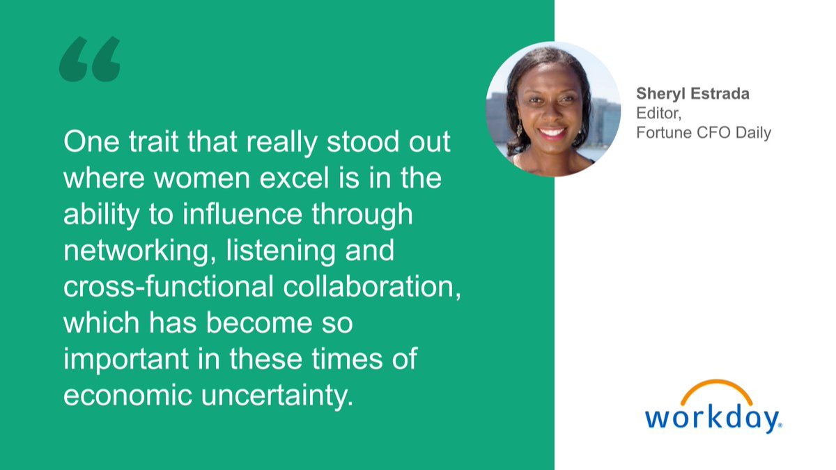 Explore how #finance can thrive with more women leaders. @SherylEstrada shares insights on #WDAYChats. #TeamWDAY bit.ly/3zic5rr