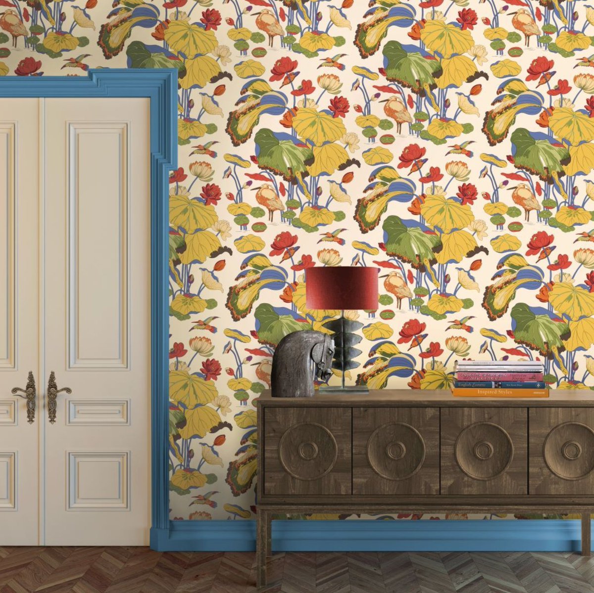 Curtaincraft's tweet photo. GP &amp; J Baker Original 'Nympheus' was created exclusively for the company by British textile designer William Turner in 1915. This iconic design has now been imaginatively recoloured as part of the 'Baker Originals Wallpaper' collection.

https://t.co/i8w6YsLCRj

#gpjbaker #home https://t.co/GBSt6wieQn
