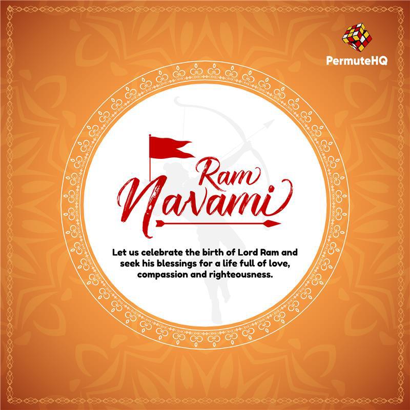 permute_HQ's tweet photo. As we celebrate the birth of Maryada Purshottam, let us reflect on his teachings and strive to follow his path of truth, virtue, and honor. 

@permute_HQ wishes everyone a very Happy Ram Navami!

#RamNavmi #Adipursh #JaiShreeRam #softwaredevelopment #lowcode https://t.co/LYkA9DZCks