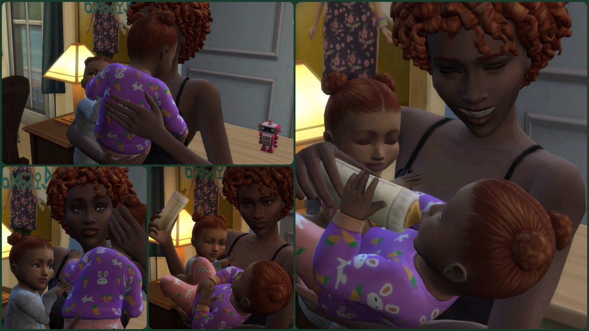Nightsight63's tweet photo. A Sims 4 Twins Supermom ;) 
 #TheSims4
 #VPCollage #VGPUnite #VirtualPhotography
 #GamerGram #ThePhotoMode #PS4share https://t.co/specisiNsO