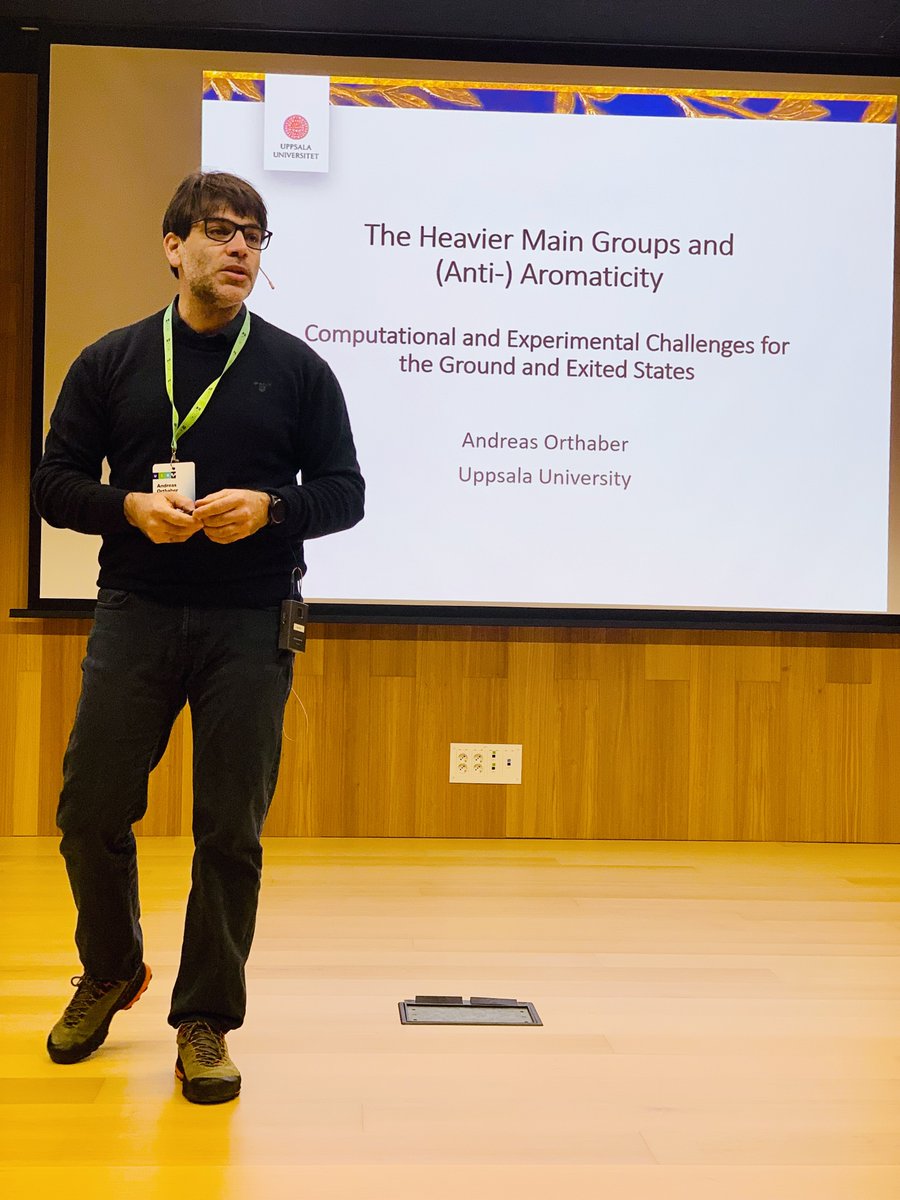 PhosChemSpain (@phoschemspain) on Twitter photo Andreas Orthaber from <a href="/OrthaberLab/">Orthaber Lab</a> @UU_University just gave an enlightening "how-to" analyse (anti-)#aromaticity lecture at the #19EWPC #3SWPC. ⚗️ Andreas Orthaber from <a href="/OrthaberLab/">Orthaber Lab</a> @UU_University just gave an enlightening "how-to" analyse (anti-)#aromaticity lecture at the #19EWPC #3SWPC. ⚗️