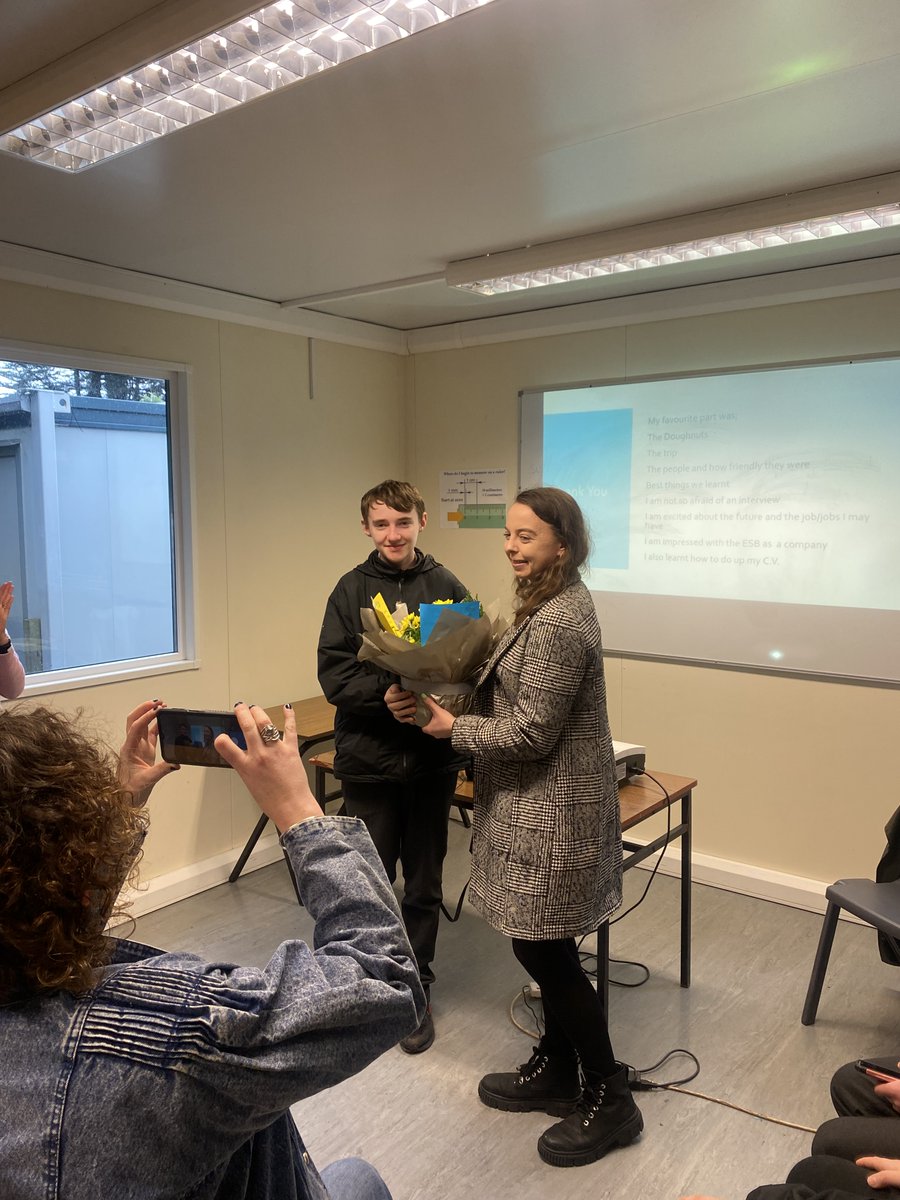 RosminiSchool's tweet photo. Very proud of our 2nd year students participation in the World of Work programme with @BITCIreland and @tusla helping to inspire them to reach their full potential #programmeimpact #StudentSuccess https://t.co/UFVYTyAxHr