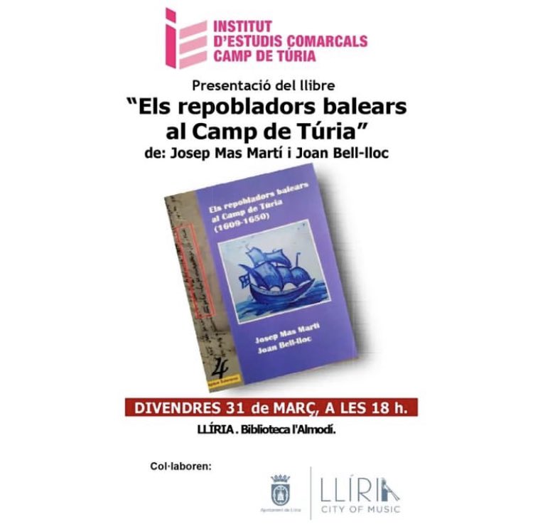 AGENDA📣 

DIVENDRES, 31 de març. 

#Llíria #CampdeTúria